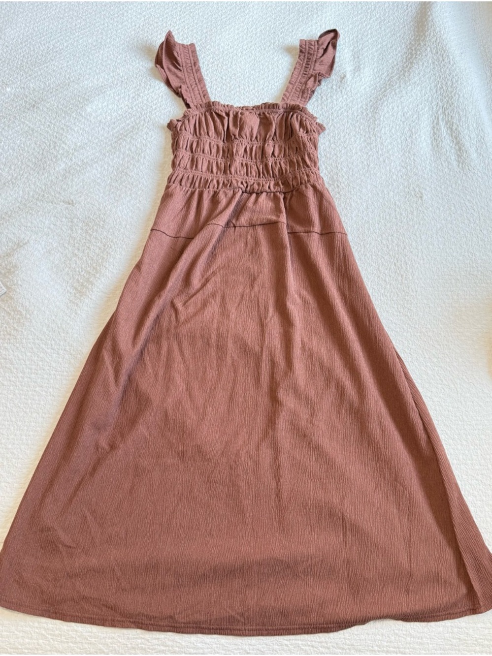 Old Navy Mauve Ruffle-Strap Midi Dress